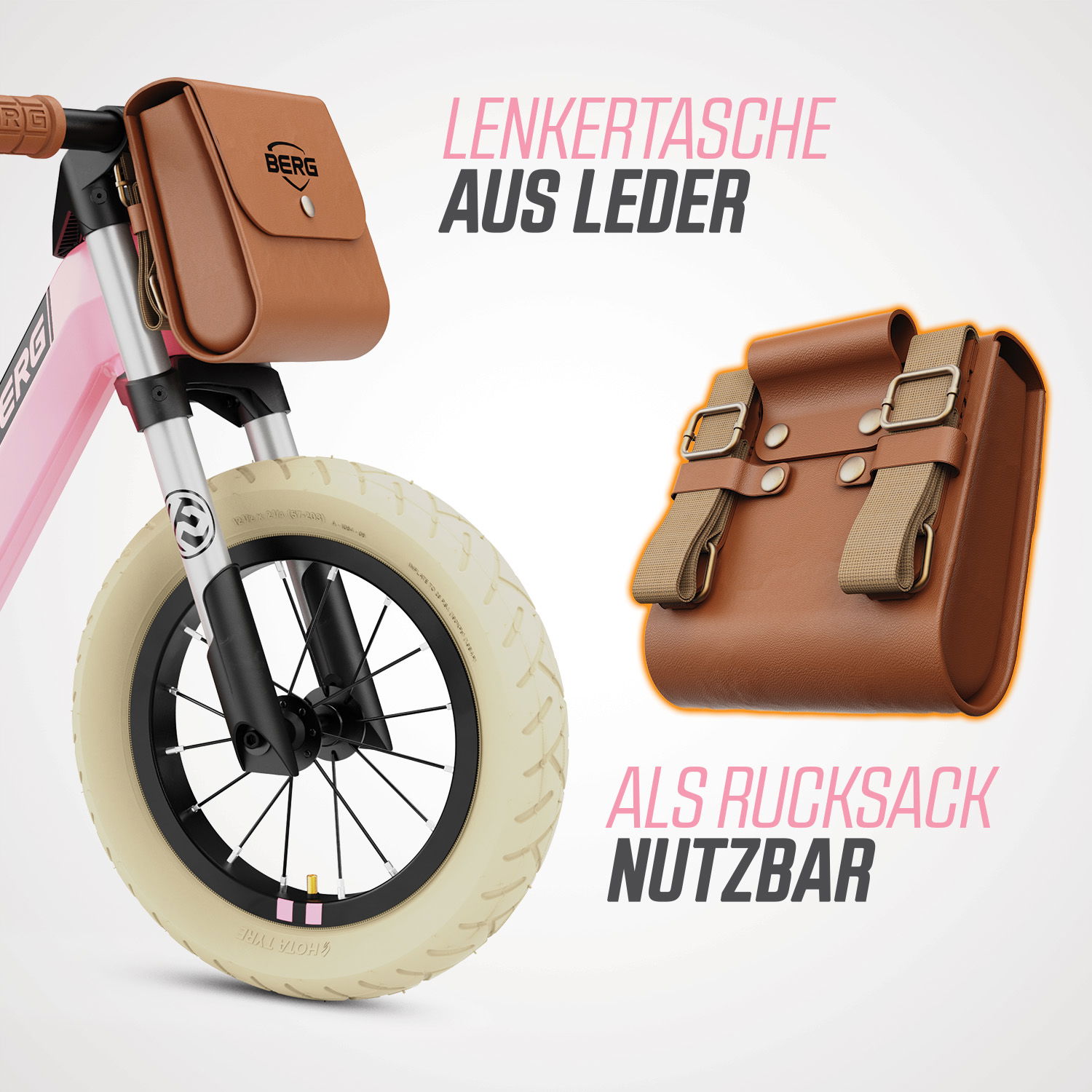 BERG Laufrad Biky Retro Pink BERG Laufrad Biky Retro Pink